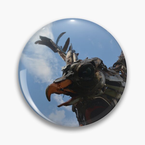 Item preview, Wings of Steel: Majestic Metal Bird Statue designed and sold by ReplyGirl.