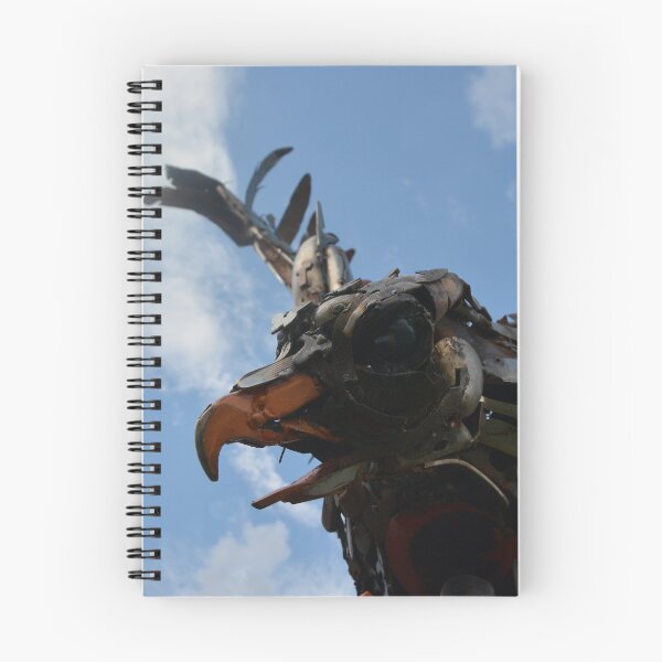 Item preview, Wings of Steel: Majestic Metal Bird Statue designed and sold by ReplyGirl.