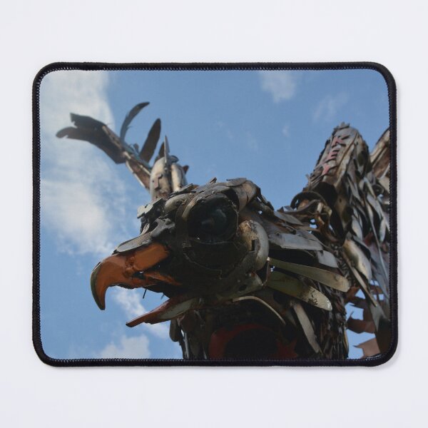 Item preview, Wings of Steel: Majestic Metal Bird Statue designed and sold by ReplyGirl.