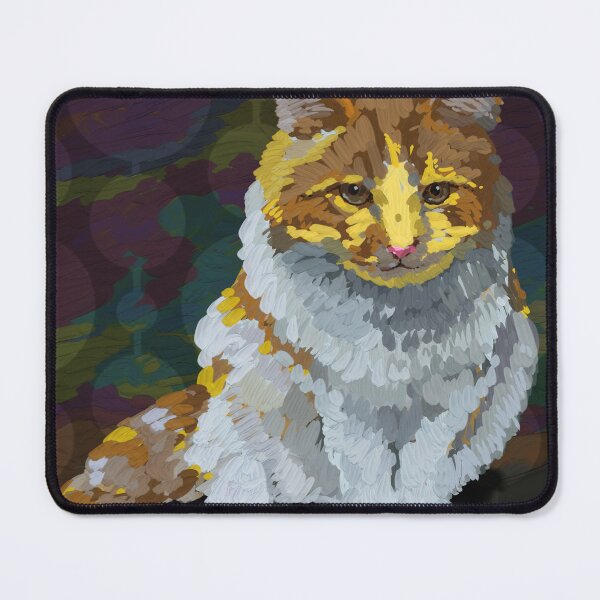 Item preview, Cat Digital Art Oil Painting designed and sold by Chattakan.