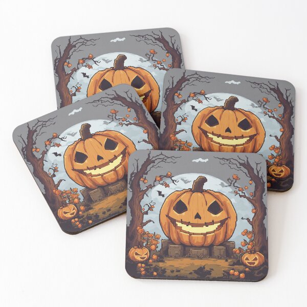 Item preview, Eerie Halloween Scary Pumpkin Art designed and sold by The-Library.