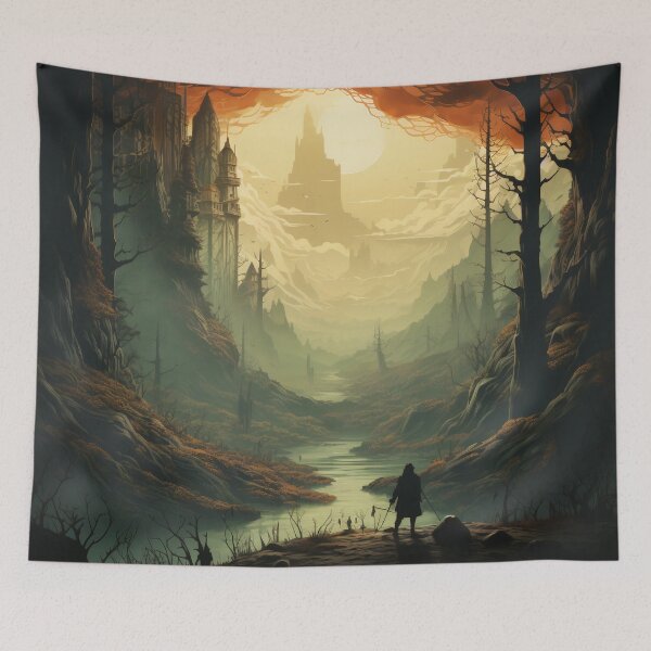 Item preview, Destiny in Shadows: The Enigmatic Landscape of Fate designed and sold by oanaunciuleanu.