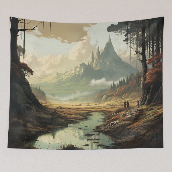 Item preview, Destiny in Shadows: The Enigmatic Landscape of Fate designed and sold by oanaunciuleanu.