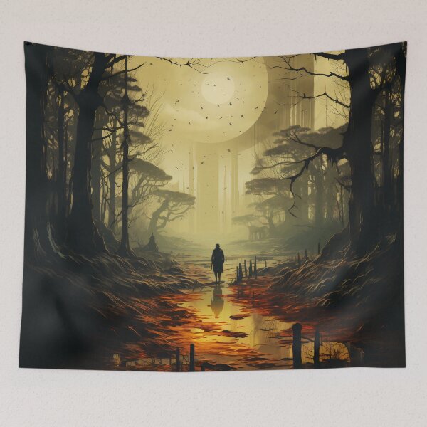 Item preview, Destiny in Shadows: The Enigmatic Landscape of Fate designed and sold by oanaunciuleanu.