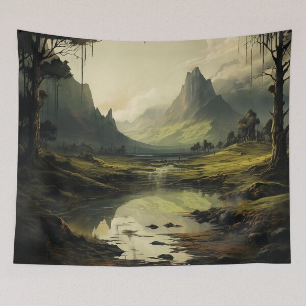 Item preview, Destiny in Shadows: The Enigmatic Landscape of Fate designed and sold by oanaunciuleanu.
