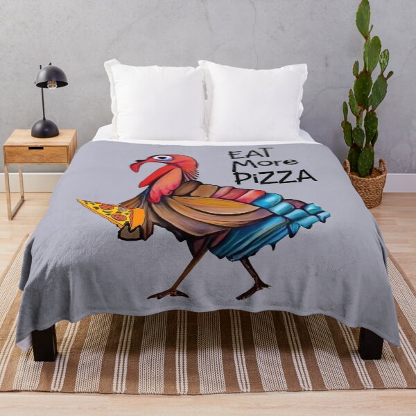 Item preview, Cool Funny Turkey Eat More Pizza Thanksgiving designed and sold by Nature's Fancy.