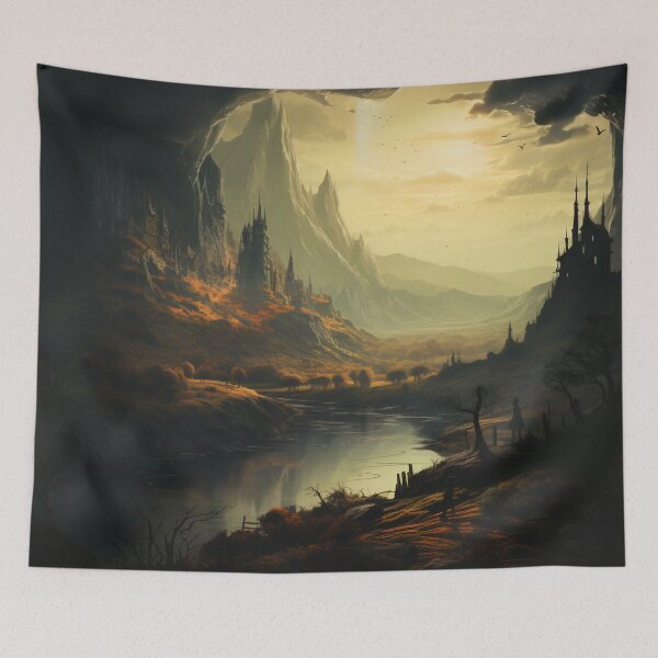 Item preview, Destiny in Shadows: The Enigmatic Landscape of Fate designed and sold by oanaunciuleanu.
