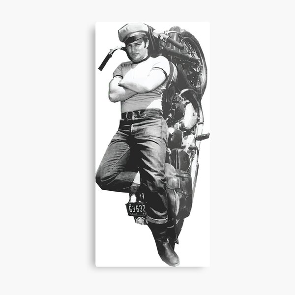 Marlon Brando motorcycle Metal Print