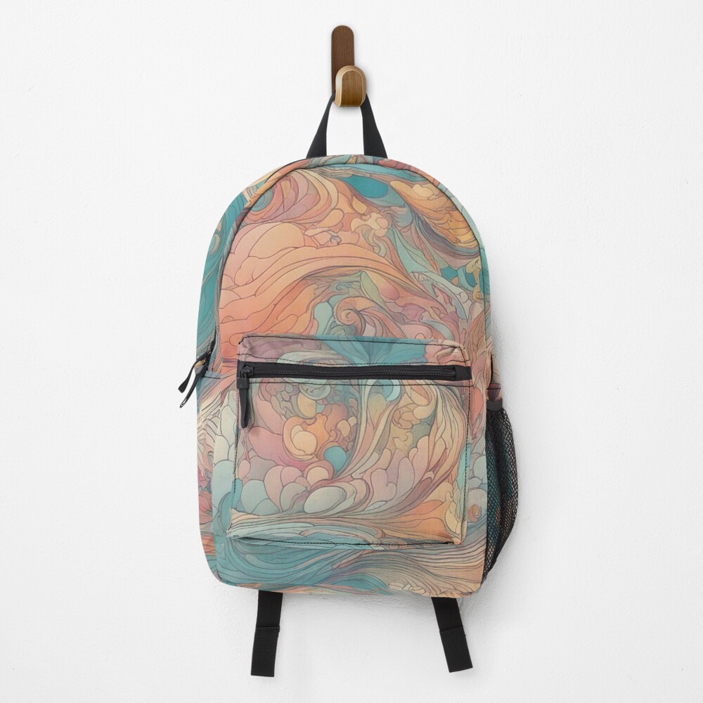 Vista previa del artículo con la obra «Mochila», diseñado y vendido por The-Library.