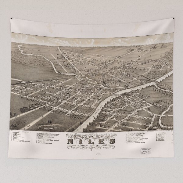 Item preview, Niles, Ohio (1882) designed and sold by allhistory.
