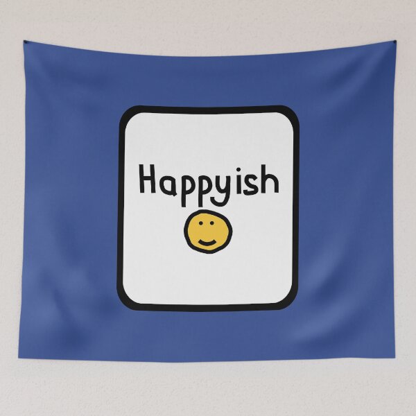 Item preview, Happyish with Smiley Face Sign designed and sold by ellenhenry.