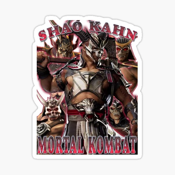 Sticker Face - SHAO KAHN Sticker for Sale by adriancajili