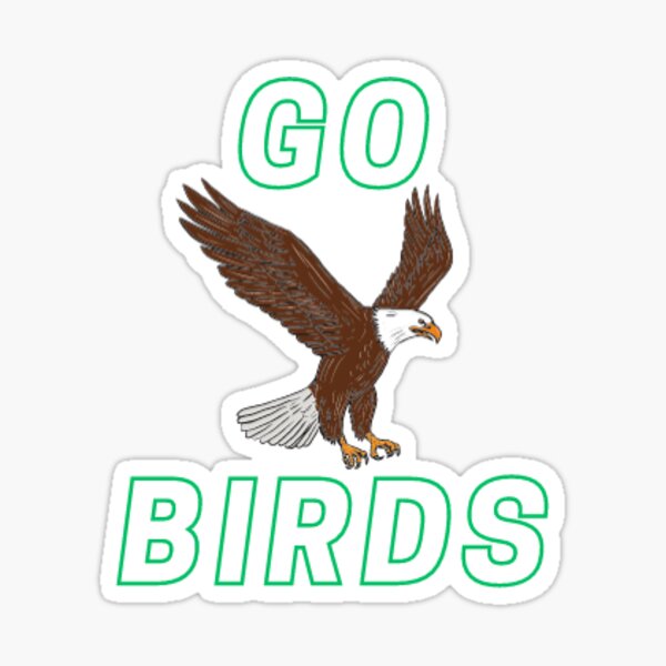 Go Birds Philadelphia Vinyl Holographic Sticker Eagles 