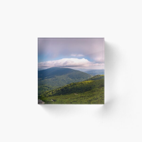 panorama of beautiful mountain landscape Acrylic Block