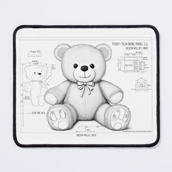 Item preview, Teddy-Tech Bear designed and sold by NickTaroDesign.
