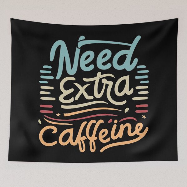 Item preview, Need Extra Caffeine, hand-lettered designed and sold by nicestr.