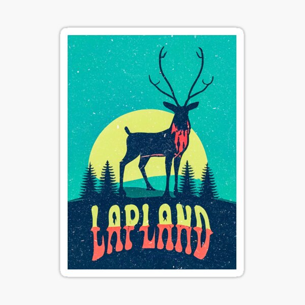 Item preview, Reindeer and Northern Lights in Lapland Finland #6 designed and sold by SteadyRolling.