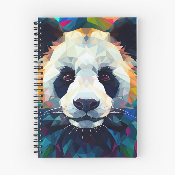 Aperçu de l'œuvre Panda polygone créée et vendue par InkCreato.