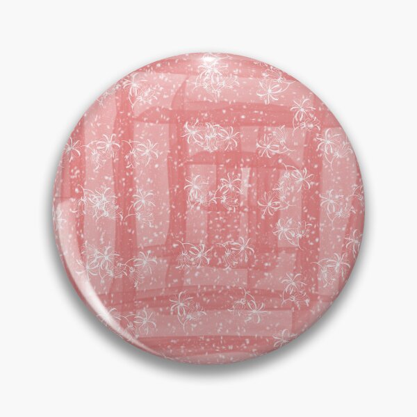 Item preview, Pink Hatch Pattern with White Flowers designed and sold by designs-by-ann.