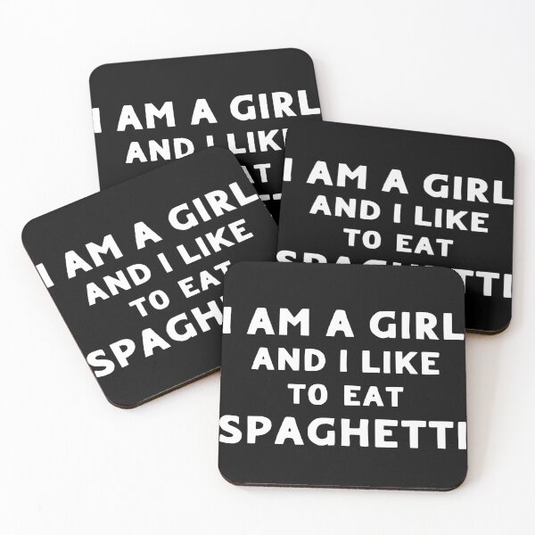 Item preview, Girl Eating Spaghetti designed and sold by LudwikeArts.