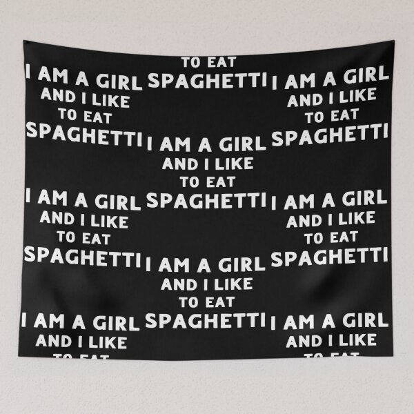 Item preview, Girl Eating Spaghetti designed and sold by LudwikeArts.