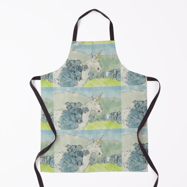 Item preview, Unicorn with Belted Galloway Cows Cartoon designed and sold by MikeJory.