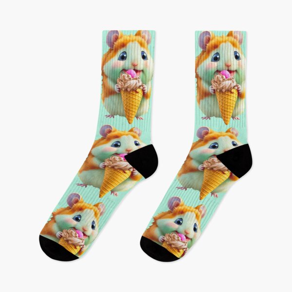 Item preview, Cute Hamster Enjoys Ice Cream Treat designed and sold by kristalcurt.