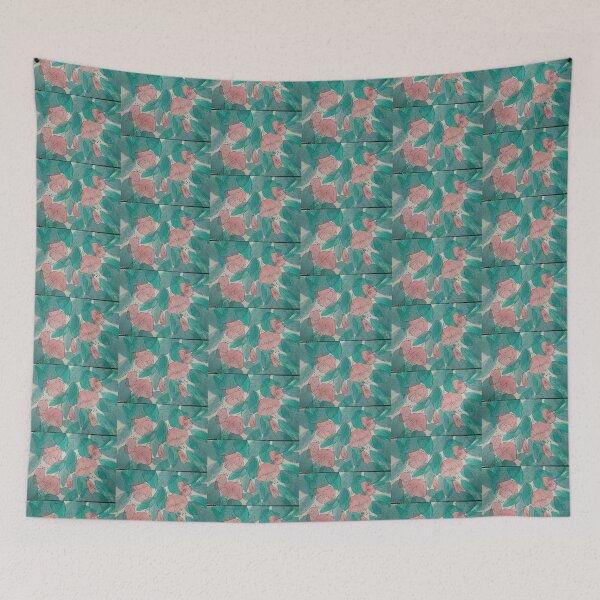 Item preview, unique contempory floral pattern designed and sold by pollywolly.