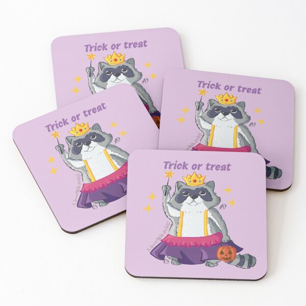 Item preview, Raccoon dressed as a magical princess, Halloween designed and sold by gisselldrawn.