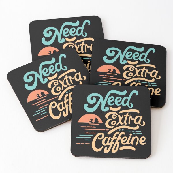 Item preview, Need Extra Caffeine, Typography designed and sold by nicestr.