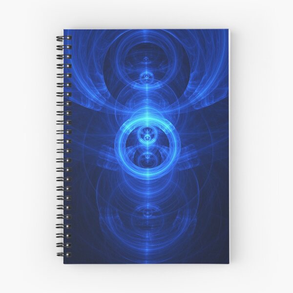 Item preview, Symbol of Purpose - Beautiful Blue Blown Glass Sapphire Fractal Circles designed and sold by San Jaya Prime.