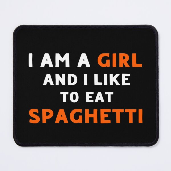 Item preview, Girl Eating Spaghetti designed and sold by LudwikeArts.