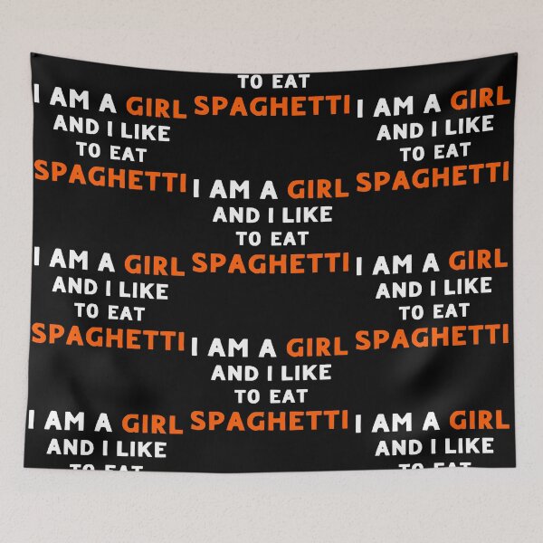 Item preview,  Girl Eating Spaghetti designed and sold by LudwikeArts.