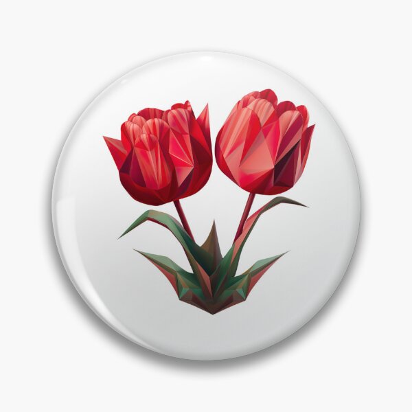 Aperçu de l'œuvre Tulipes polygonales créée et vendue par InkCreato.