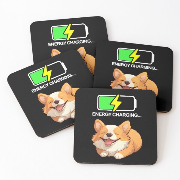 Item preview, ENERGY CHARGE! CORGI TAKING A BREAK designed and sold by Lycoris Design Lab.