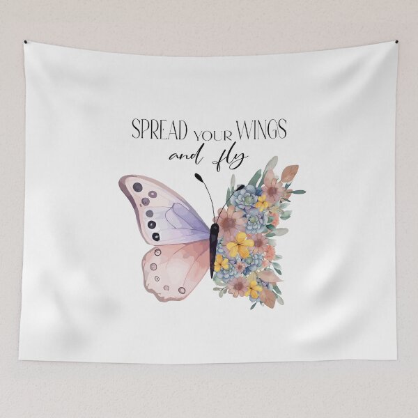 Item preview, Spread your wings and fly. Butterfly on a flower. designed and sold by Anastasiia Yurevych.