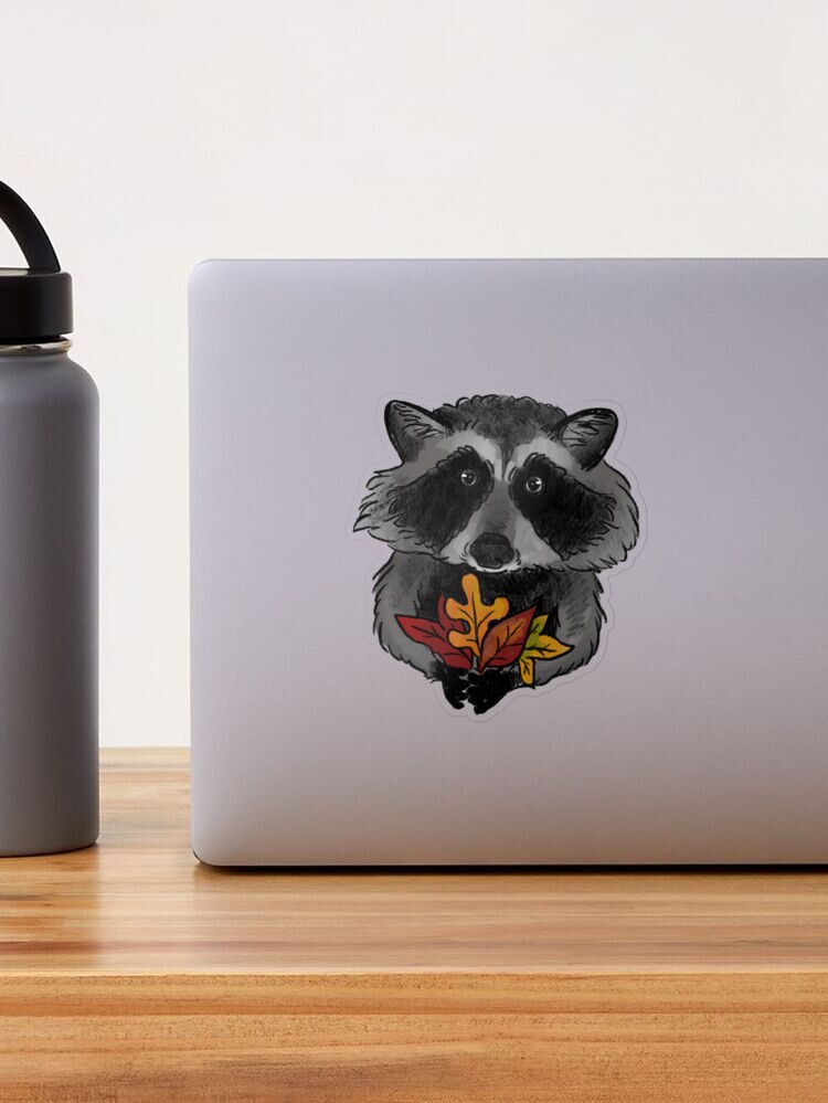 Raccoons Sticker by bigmaureen