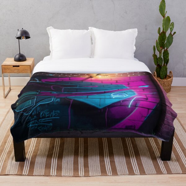 Item preview, pared de graffiti de neón designed and sold by mikaws.