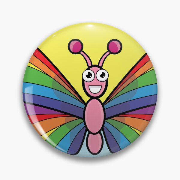 Item preview, Cute Rainbow Butterfly with Flowers designed and sold by TEZBER.