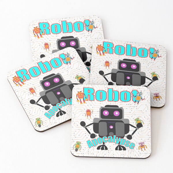 Item preview, Classic Robot Vintage - Robot Apocalypse, Attacked by Cuteness! designed and sold by MysticOzzy.