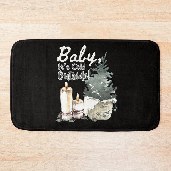 Item preview, Baby It's Cold Outside Cozy Winter Candle Evergreen Design designed and sold by missdebi27.