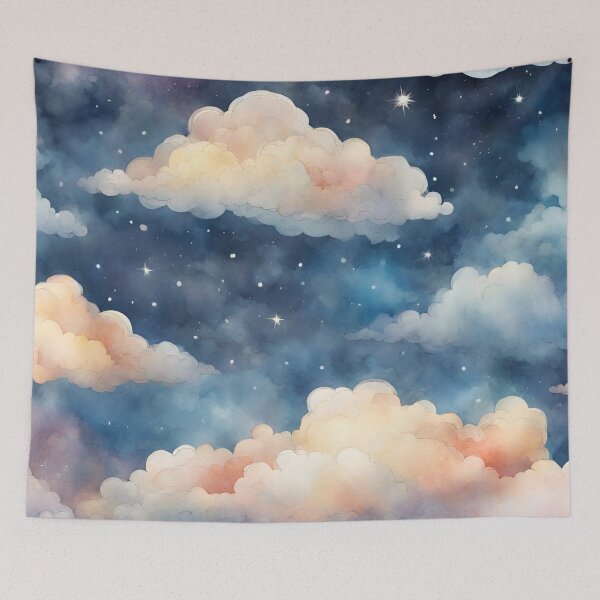 Item preview, Clouds in the starry sky designed and sold by studio468.