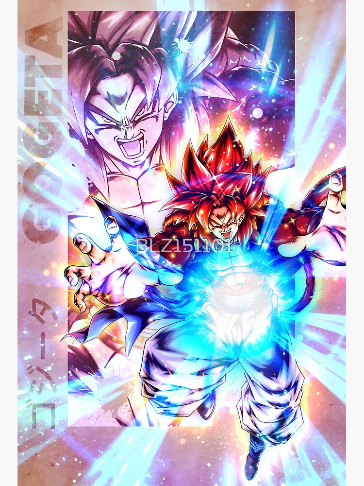 GOGETA SSJ BLUE Fan Art Print 