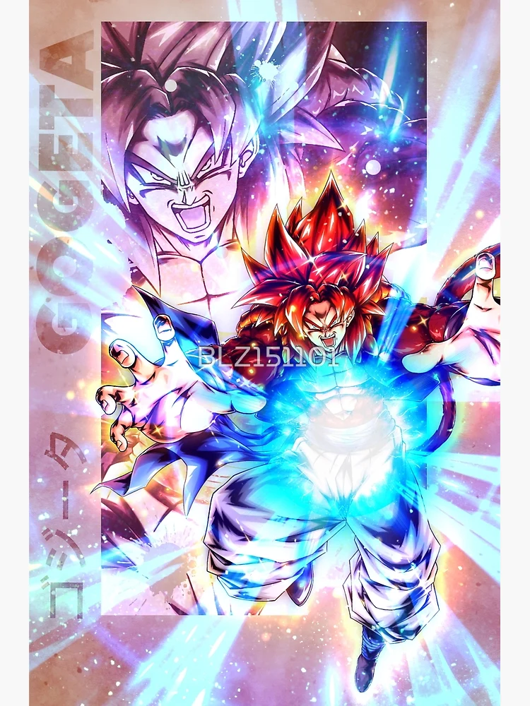 Dragon Ball GT Poster Vegeta Goku Fusion Gogeta SSJ4 12in x 18in