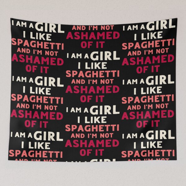Item preview, Girl Eating Spaghetti designed and sold by LudwikeArts.