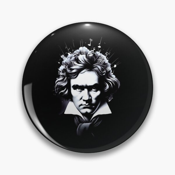 Item preview, Ludwig Van Beethoven music notes portrait designed and sold by ElLocoMus.