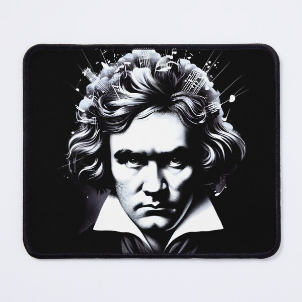 Item preview, Ludwig Van Beethoven music notes portrait designed and sold by ElLocoMus.