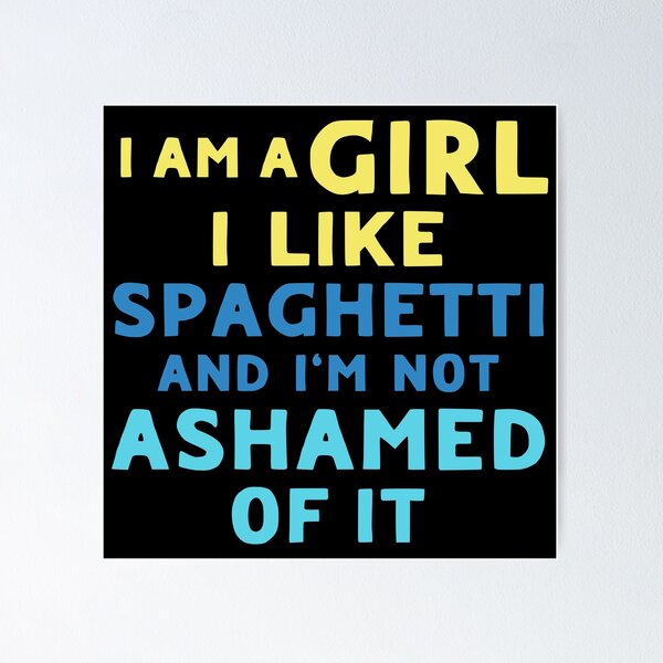 Item preview, Girl Eating Spaghetti designed and sold by LudwikeArts.
