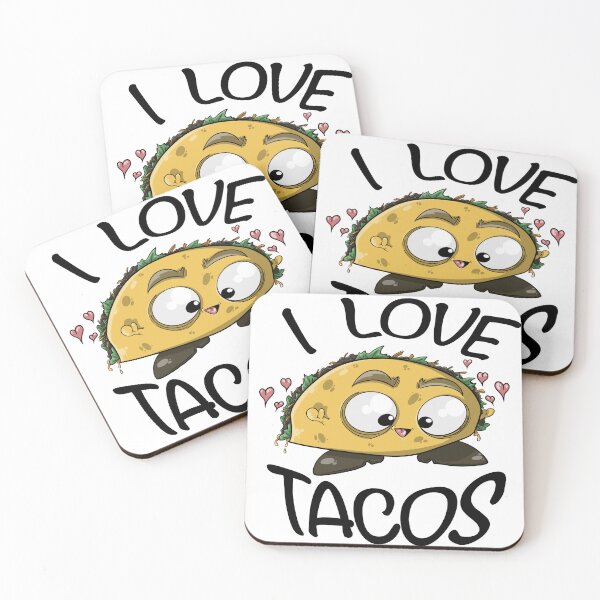 Item preview, I Love Tacos - Cute Food designed and sold by TheGusDesigns.
