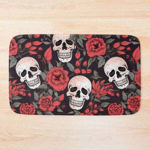 Item preview, Floral with Skull heads designed and sold by HatiDesign.